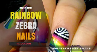 Create Stunning Rainbow Zebra Nails: Easy DIY Tutorial for Bold Manicures
