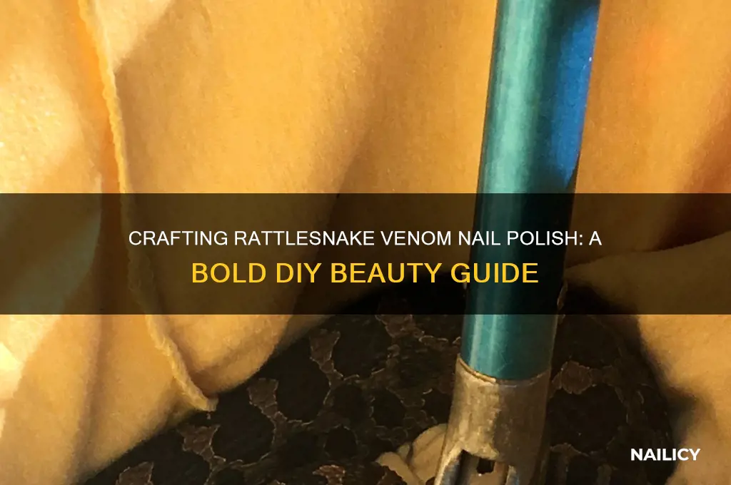 how to make rattlesnake venom nail polish