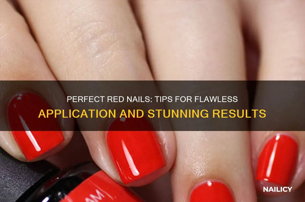 how to make red nail polish look good