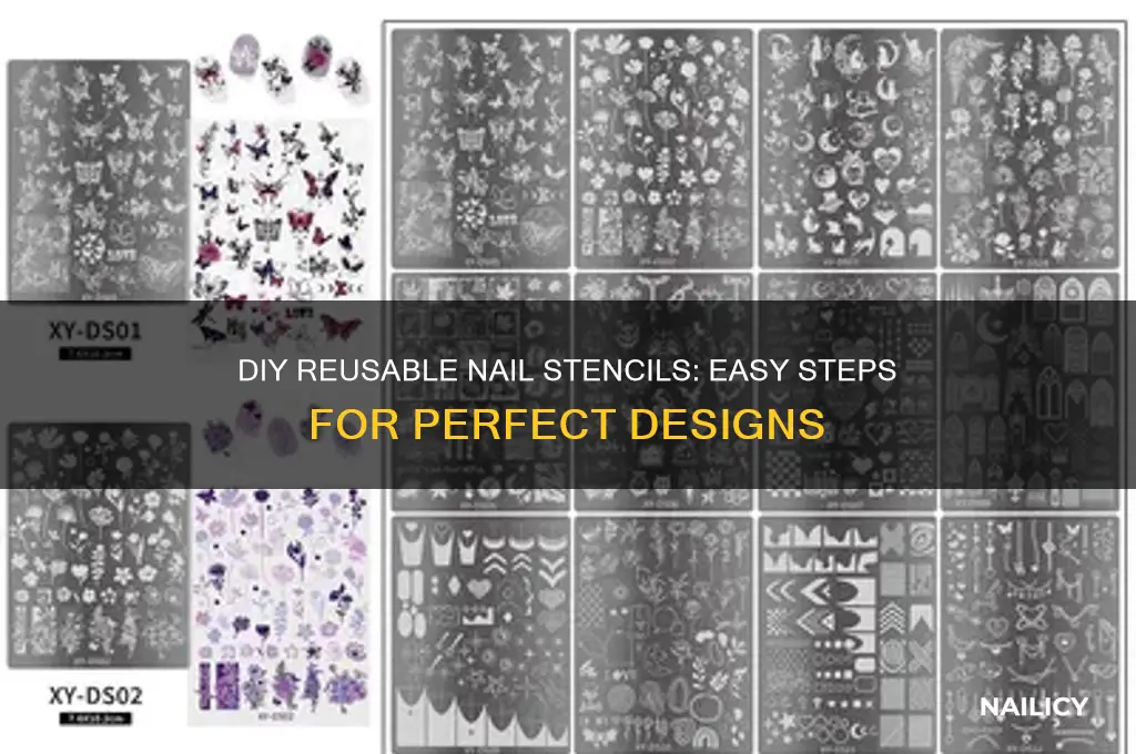 how to make reusable nail stencils
