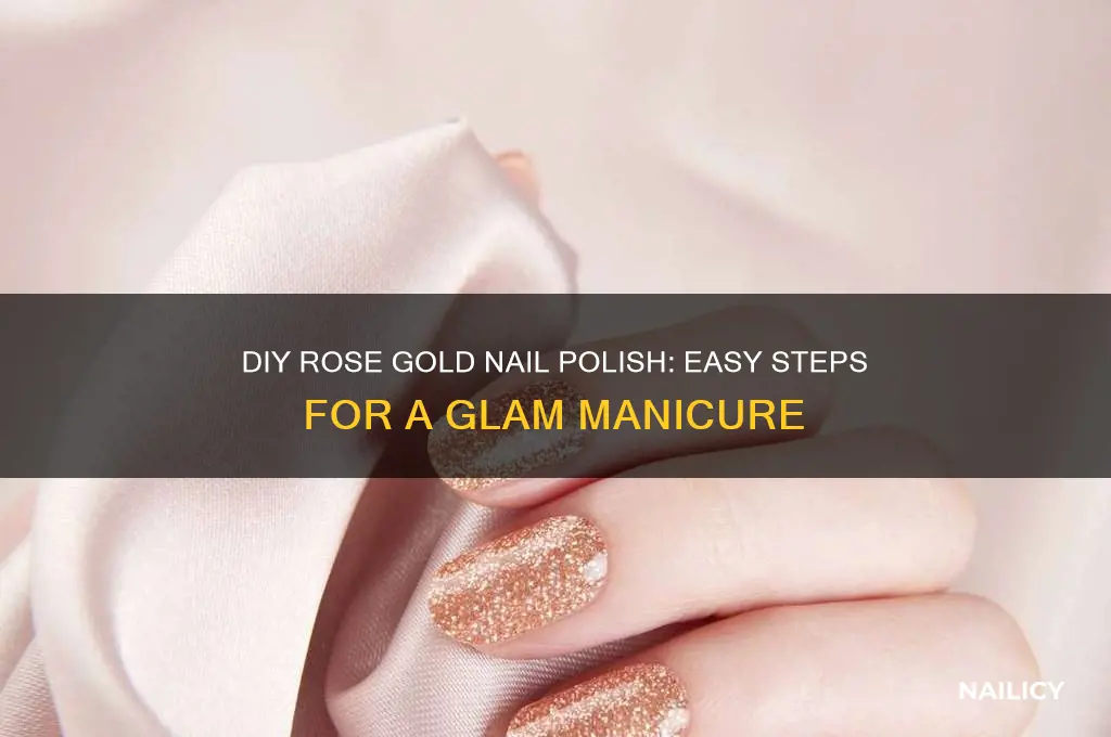 how to make rose gold nail polish