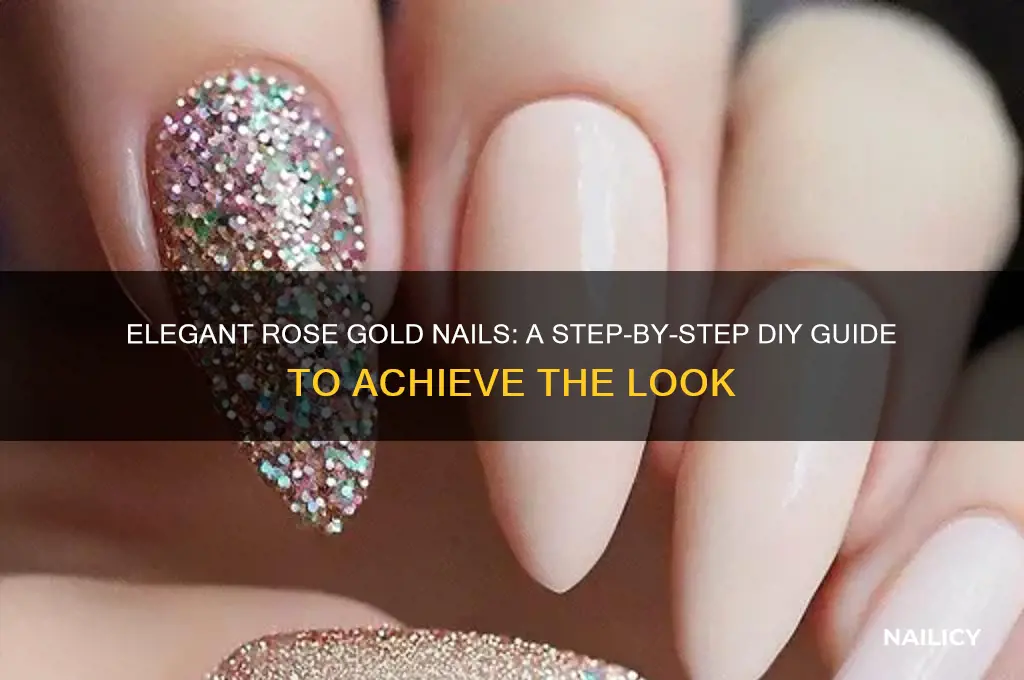 how to make rose gold nails