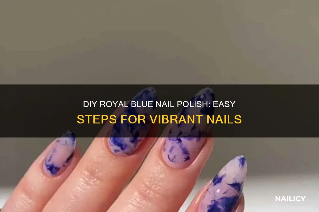 how to make royal blue nail polish