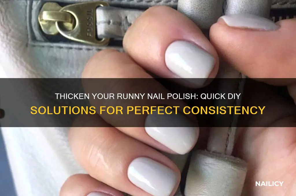 how to make runny nail polish thicker