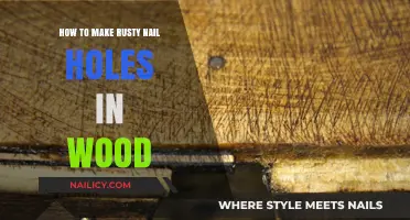 Creating Authentic Rusty Nail Hole Effects in Wood: A DIY Guide