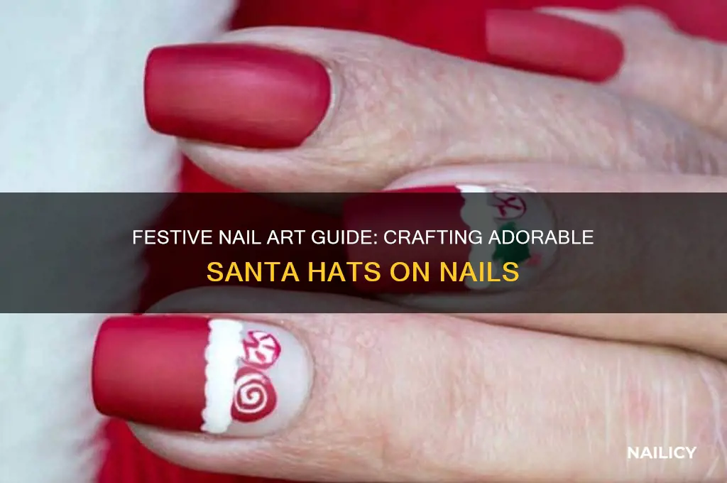 how to make santa hats on nails