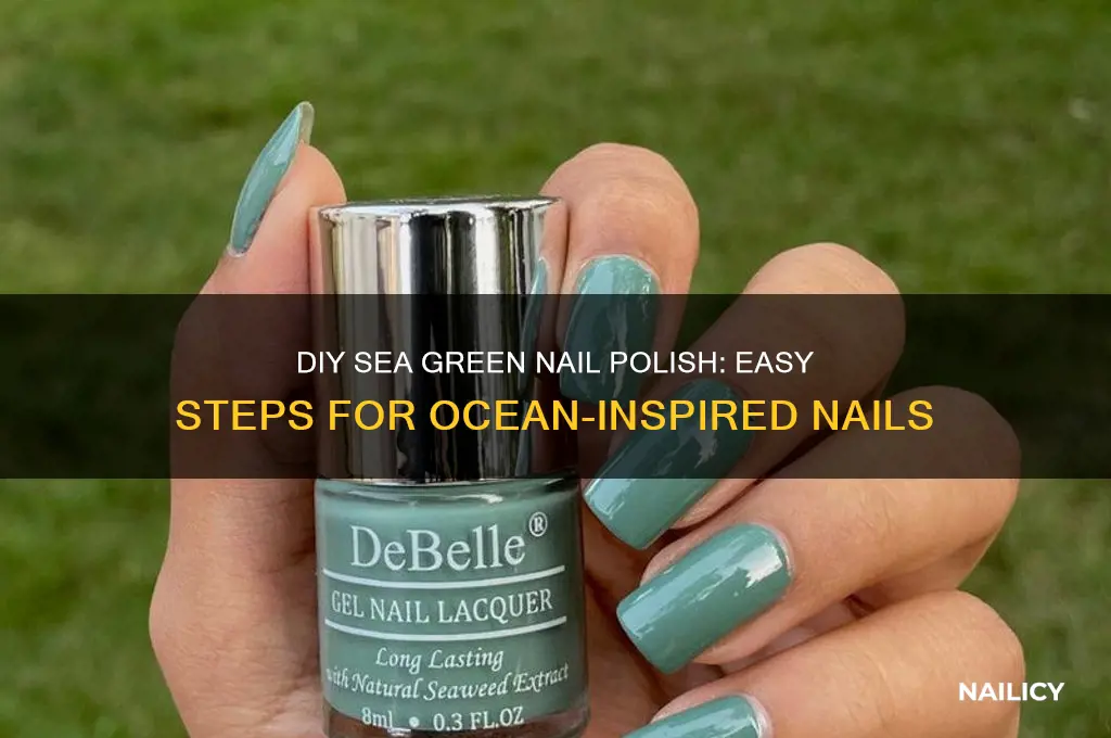 how to make sea green nail polish