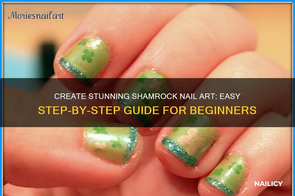 how to make shamrock nail art