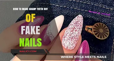 Crafting Sharp Teeth: A Creative Guide Using Fake Nails