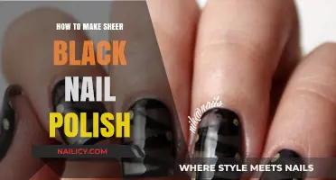 DIY Sheer Black Nail Polish: Easy Steps for a Chic Look