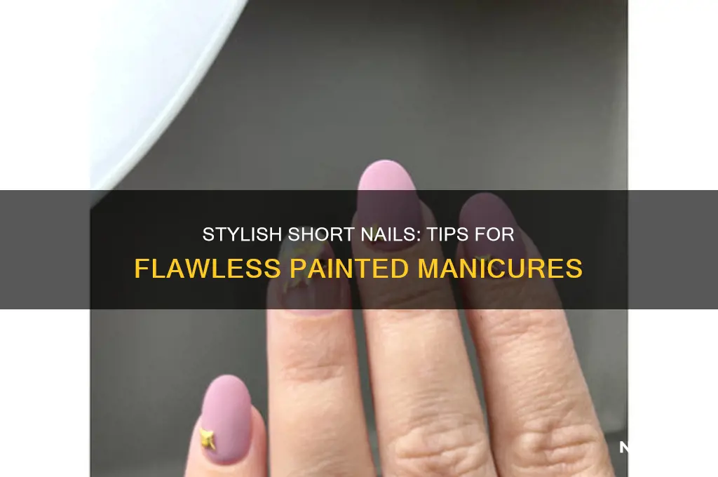 how to make short nails look good painted