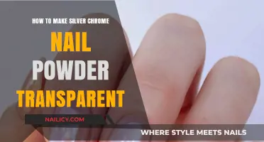 Transform Silver Chrome Nail Powder: Achieve a Transparent Finish Effortlessly