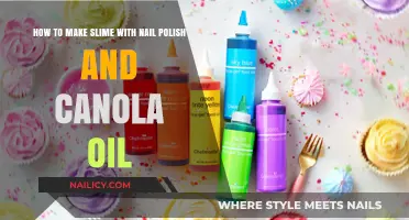 DIY Slime Recipe: Nail Polish & Canola Oil Creation Guide