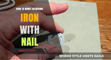 DIY Soldering Iron: Crafting with a Nail and Simple Tools