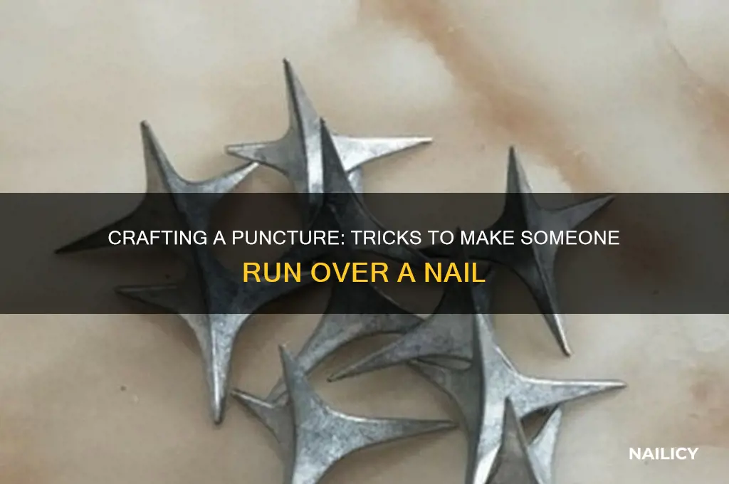 how to make someone run over a nail