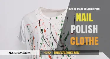 DIY Splatter Paint Nail Polish Clothing: Creative Fashion Hacks