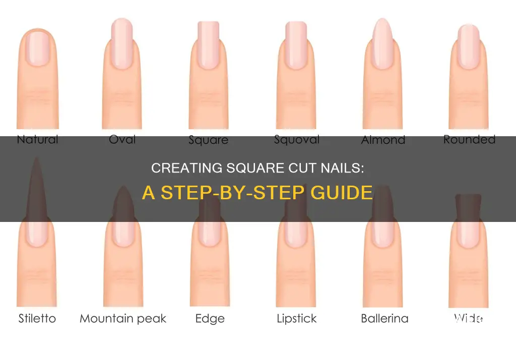 how to make square cut nails
