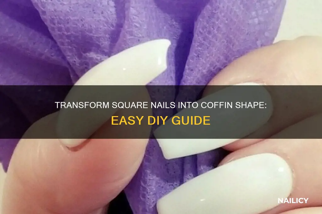 how to make square nails coffin