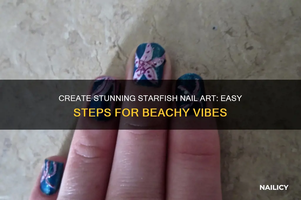 how to make starfish nail art