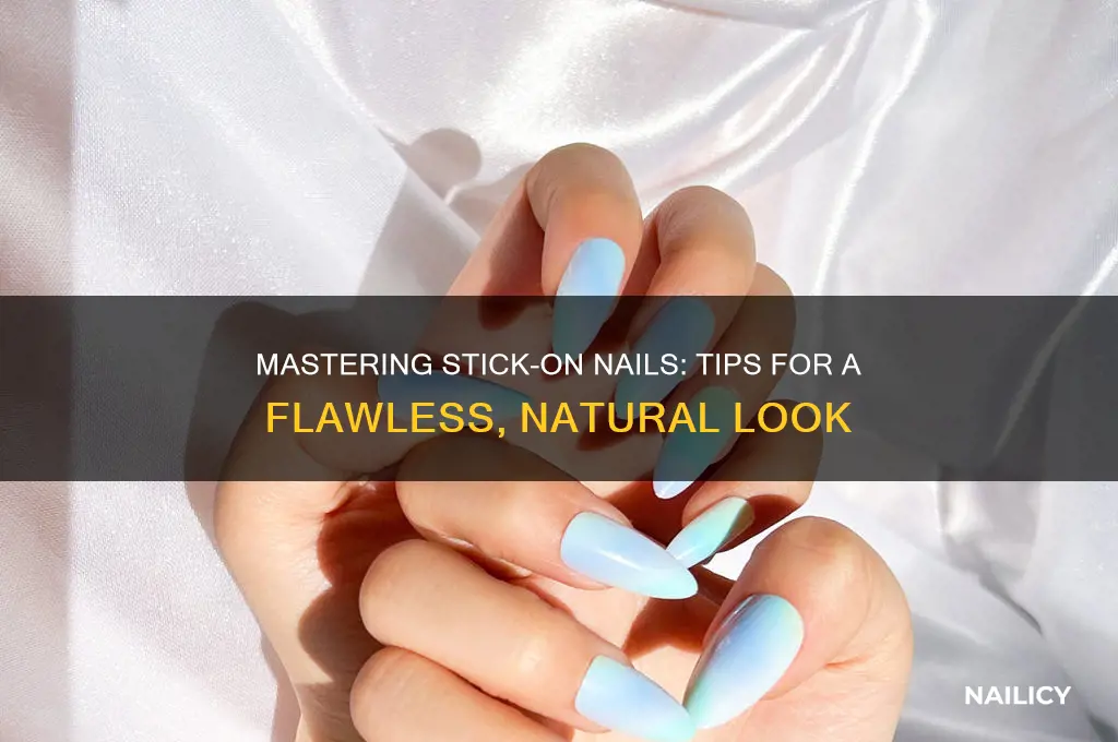 how to make stick on nails look good