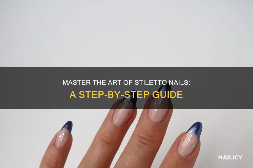 how to make stiletto nail shape