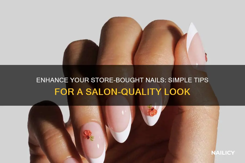 how to make store bought nails look good
