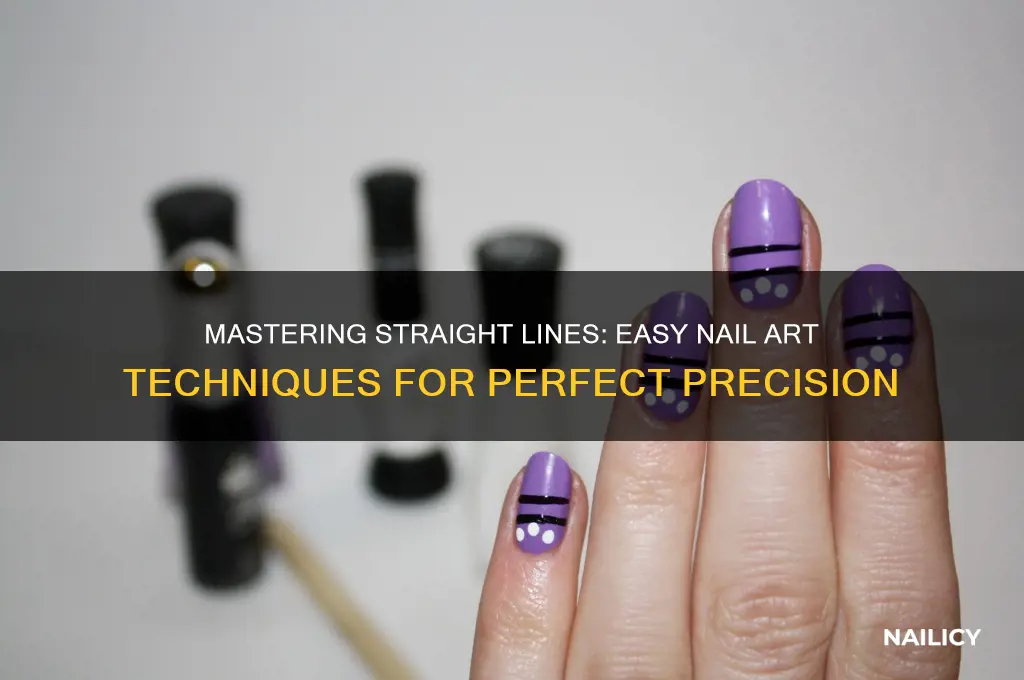 how to make straight lines nail art