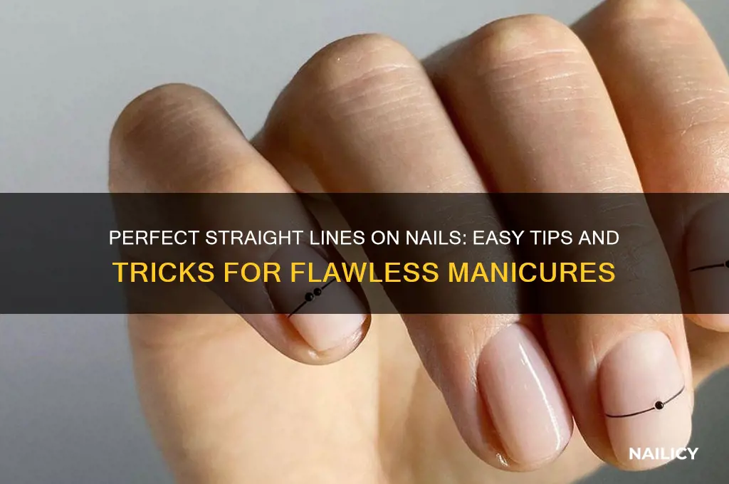 how to make straight lines on nails