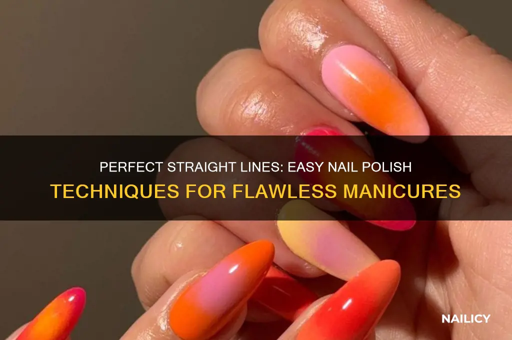 how to make straight lines with nail polish