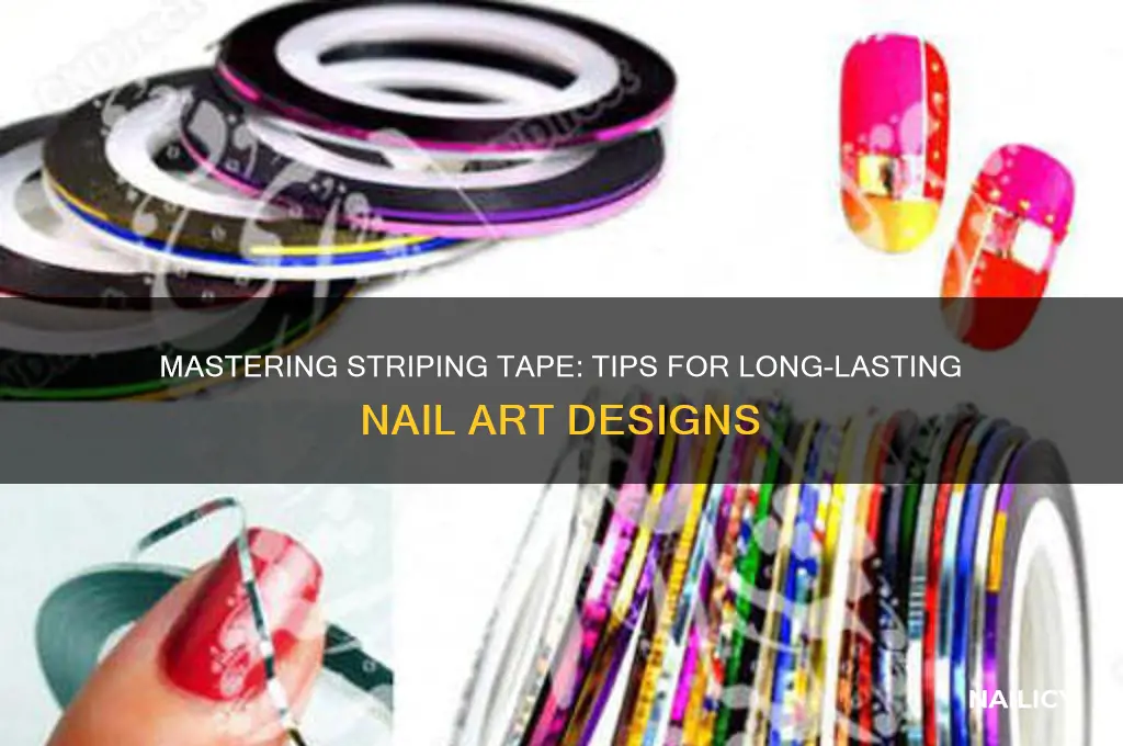 how to make striping tape stay on nails