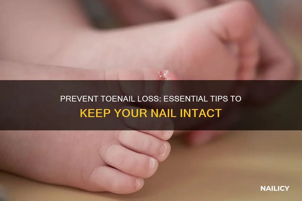 how to make sure a toe nail doesnt fall off