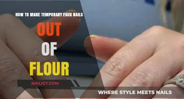 DIY Flour Faux Nails: Easy Temporary Manicure at Home