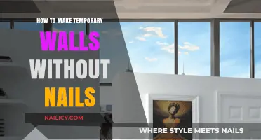Creative No-Nail Solutions for Building Temporary Walls Easily