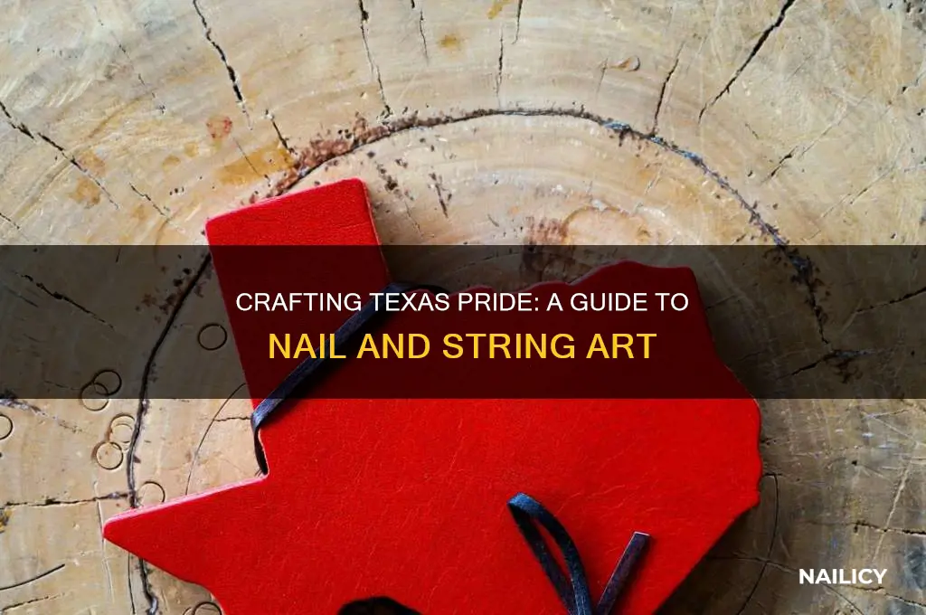 how to make texas nail and string art