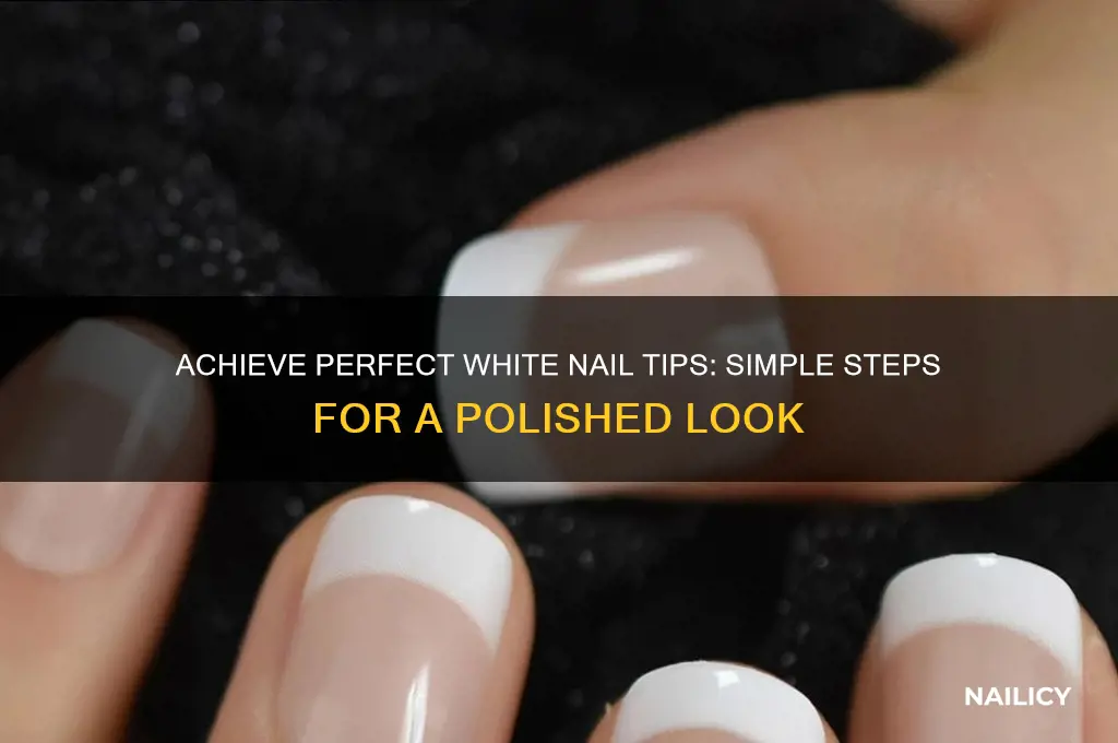how to make the edge of nails white