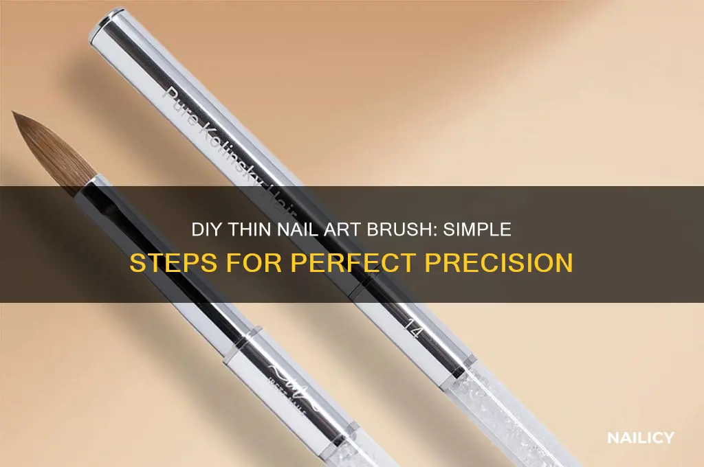 how to make thin nail art brush