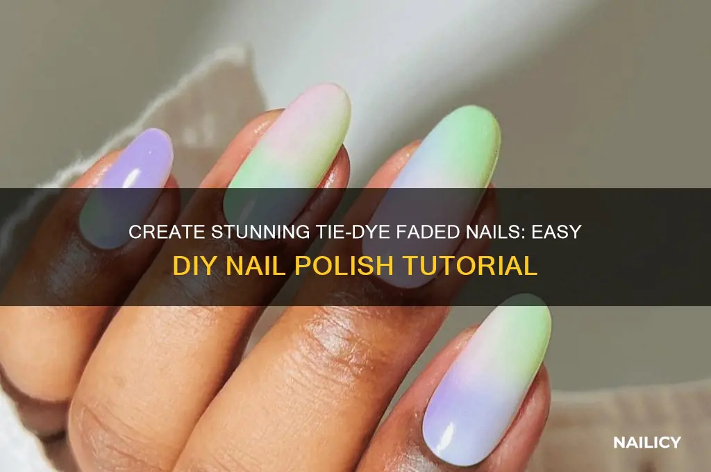how to make tie die faded look nail polish