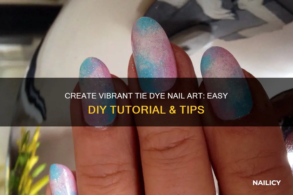 how to make tie dye nail art