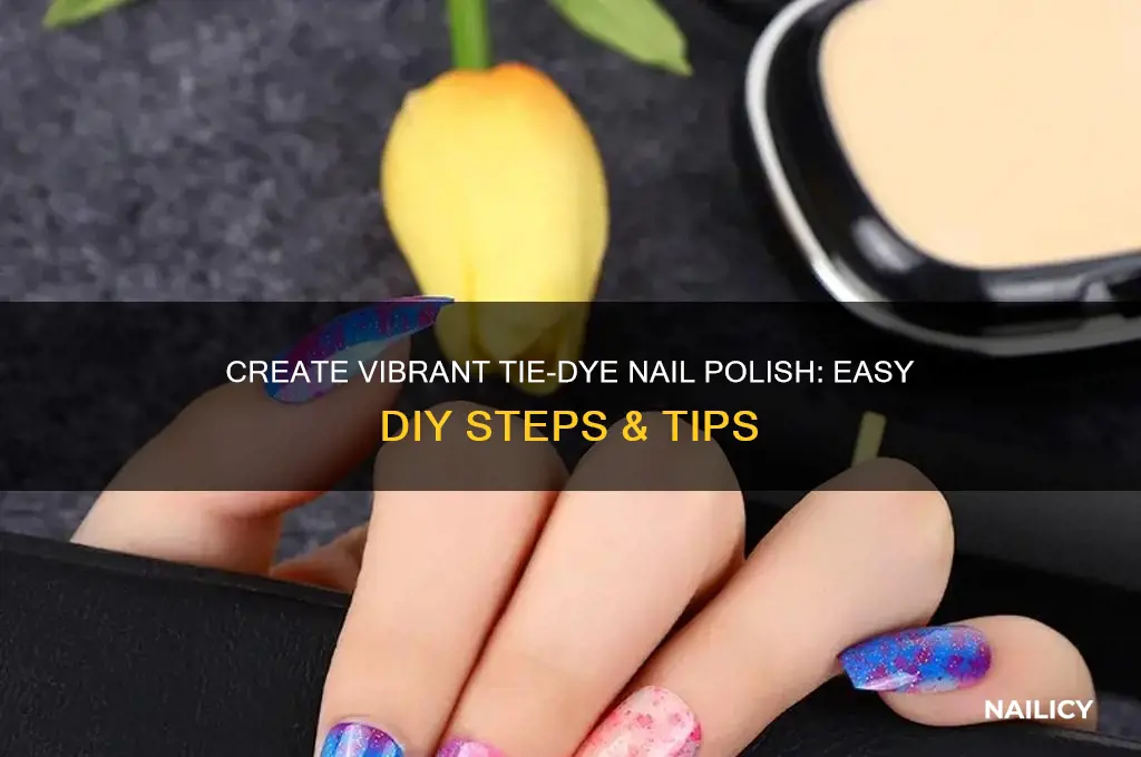 how to make tie dye nail polish