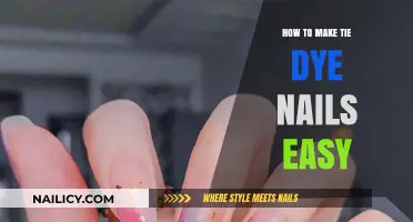 Simple Tie Dye Nail Art Tutorial: Easy DIY Steps for Beginners