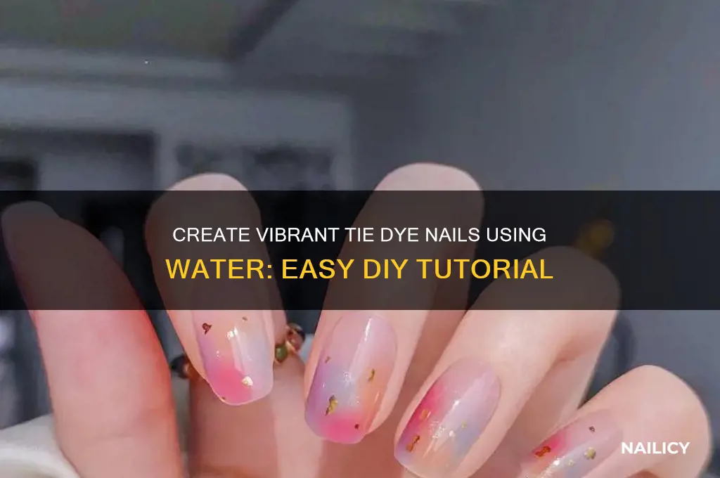 how to make tie dye nails with water