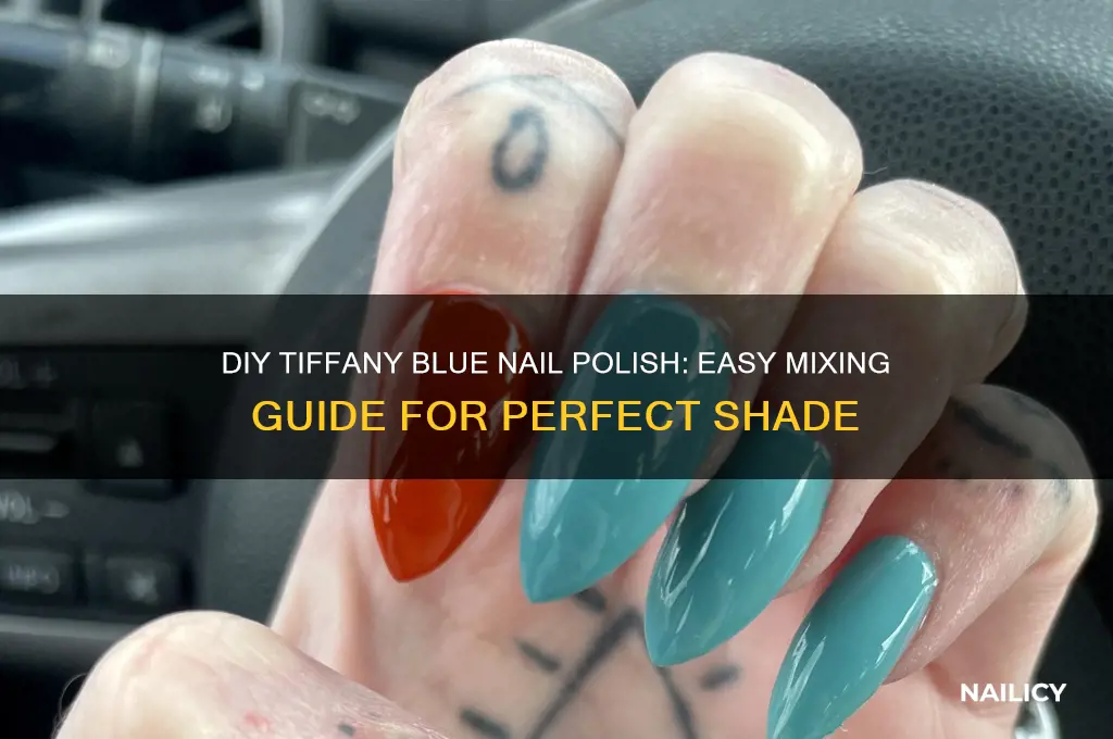 how to make tiffany blue nail polish