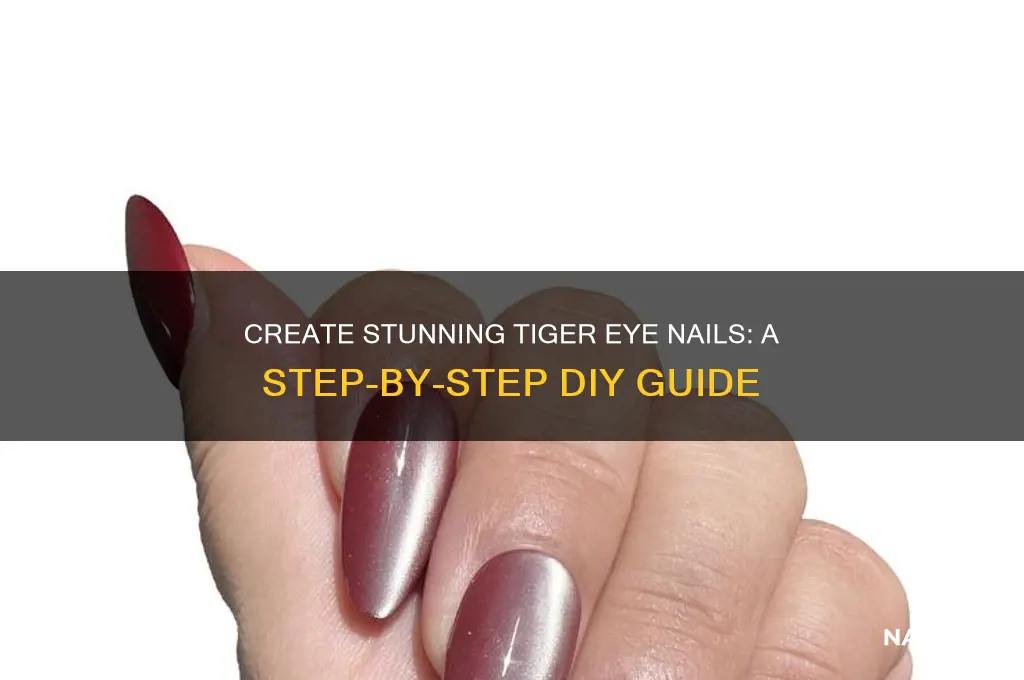 how to make tiger eye nails
