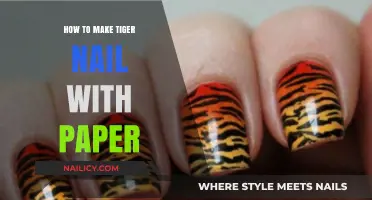 Crafting Fierce Tiger Nails: Easy Paper Art Tutorial for Beginners