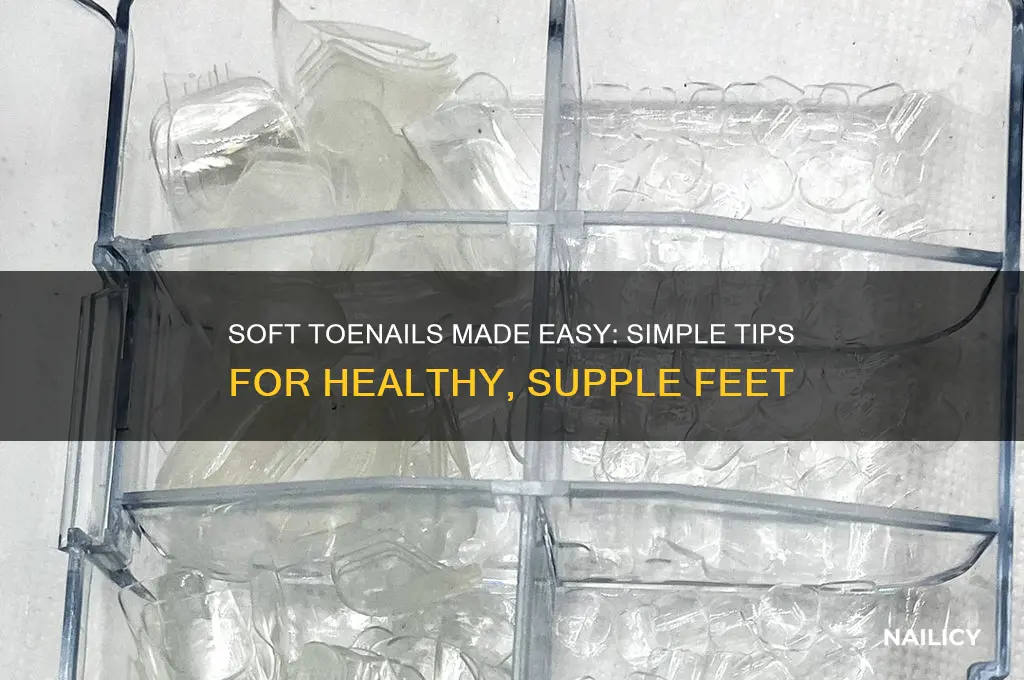 how to make toe nail soft