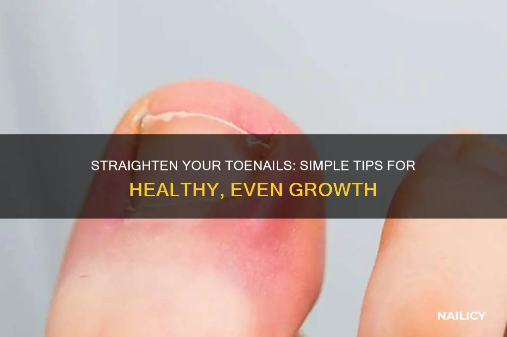 how to make toe nails grow straight