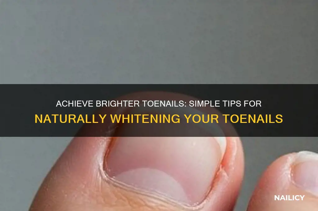 how to make toe nails white