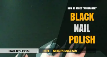 DIY Guide: Creating Transparent Black Nail Polish at Home Easily