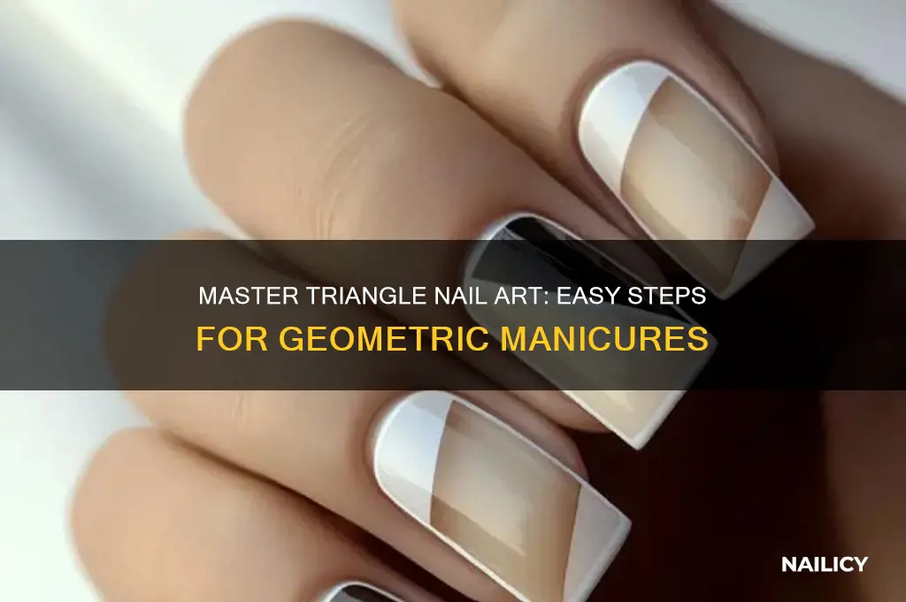 how to make triangle nail art