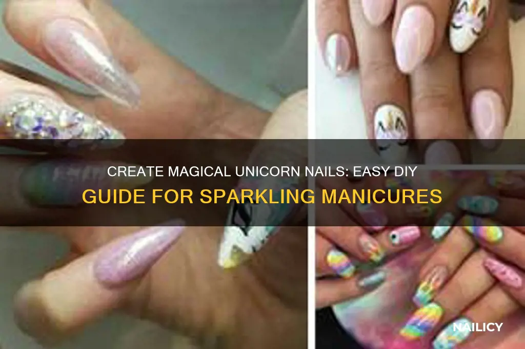 how to make unicorn nails